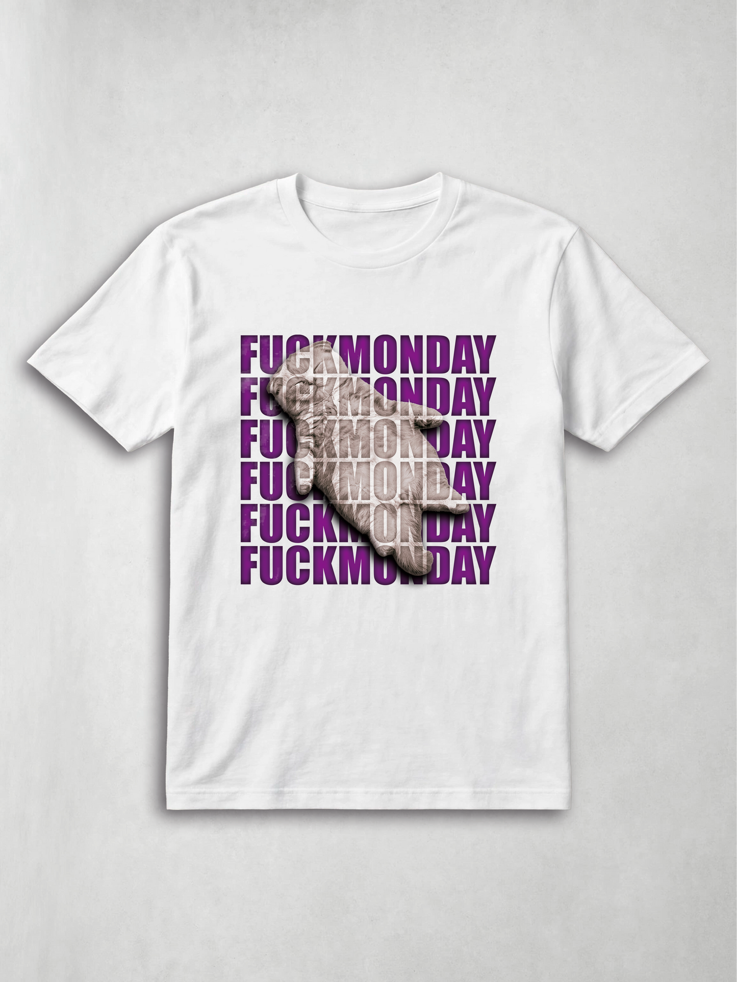 Fuck Monday — Hiperactivo (unisex, blanca)