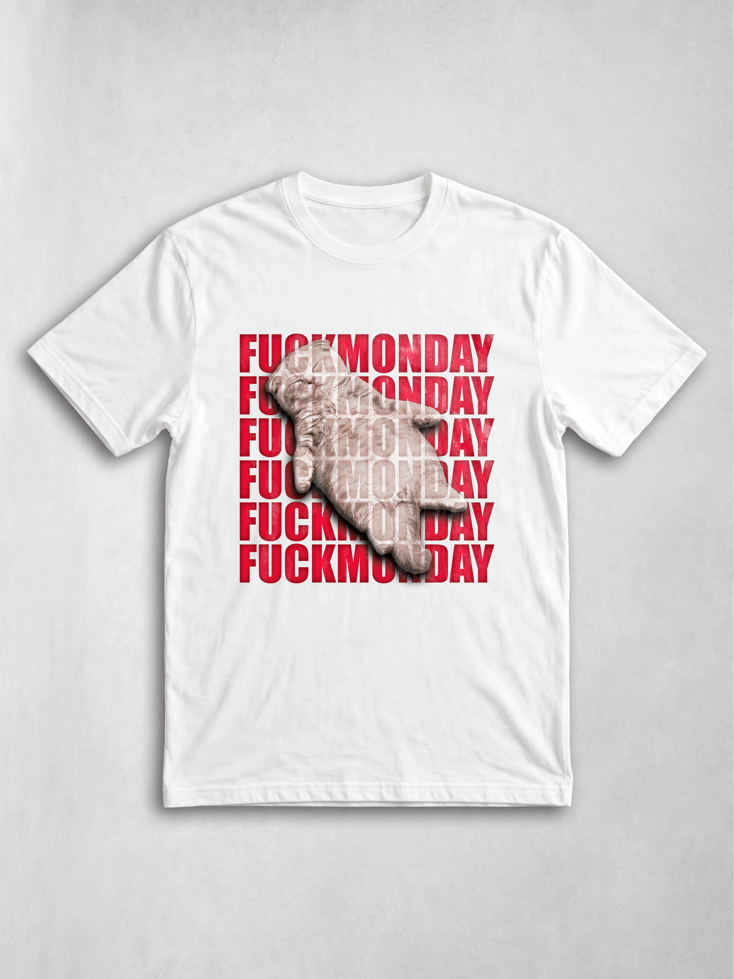 Fuck Monday — Hiperactivo (unisex, blanca)