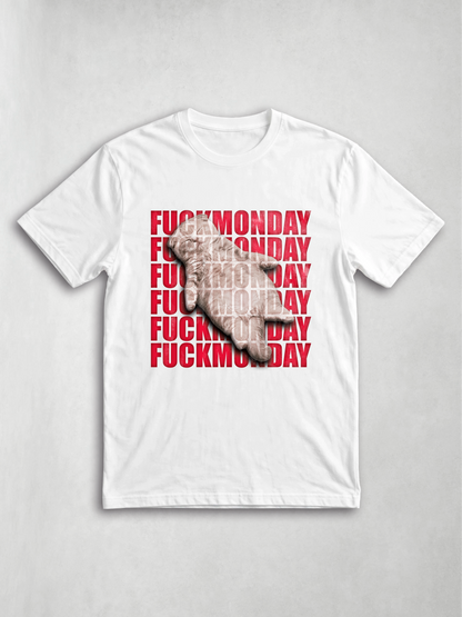 Fuck Monday — Hiperactivo (unisex, blanca)