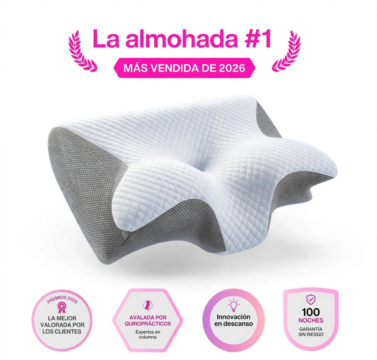 Almohada Cervical Ergonómica - Sueño Profundo